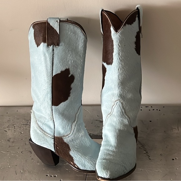 Shoes - Vintage Cowboy Boots- Calf Hair Ponyhair Cowhide